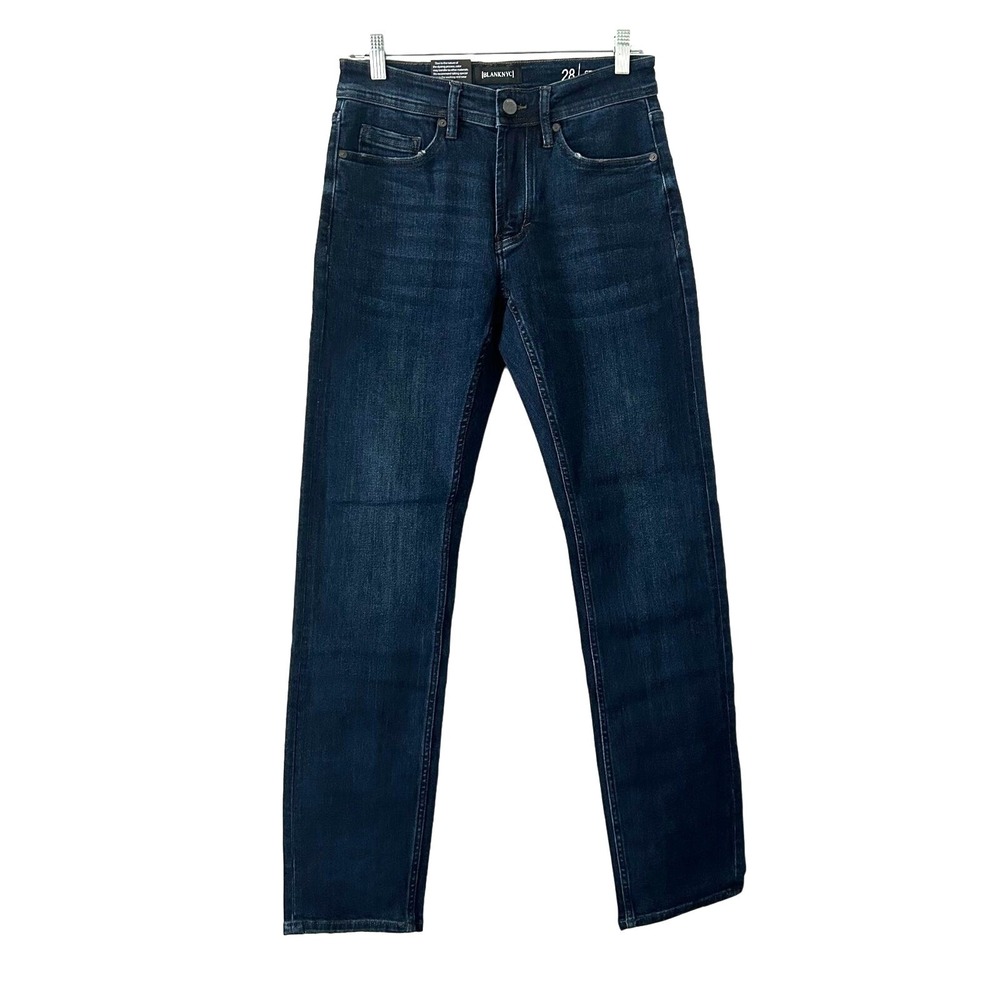 Blank NYC Men's Stanton Straight Fit Dark Wash Denim Jeans 28X32 28 X 32 New